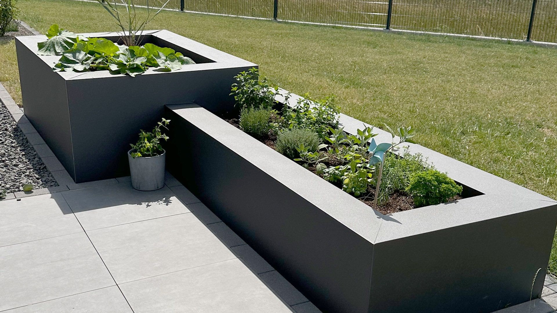 Hochbeet aus Aluminium - Vorschau